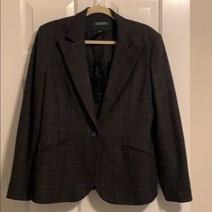 Ralph Lauren Wool Houndstooth Blazer